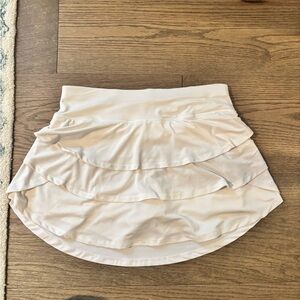Calvin Klein White Tiered Mini Skirt